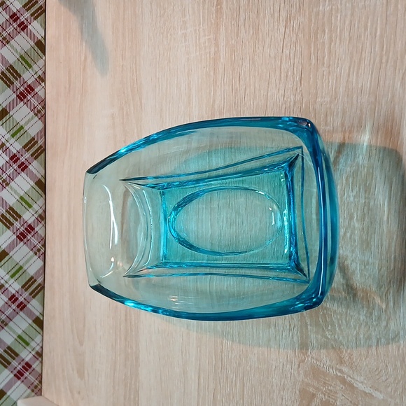 Vintage Blue Atlas Glass Relish Dish - Picture 6 of 14